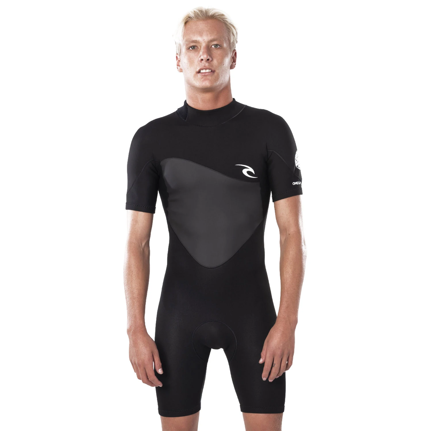 Rip Curl Omega 1.5mm Back-Zip Shorty Wetsuit - Black 3 Rip Curl Omega 1.5mm Back-Zip Shorty Wetsuit - Black