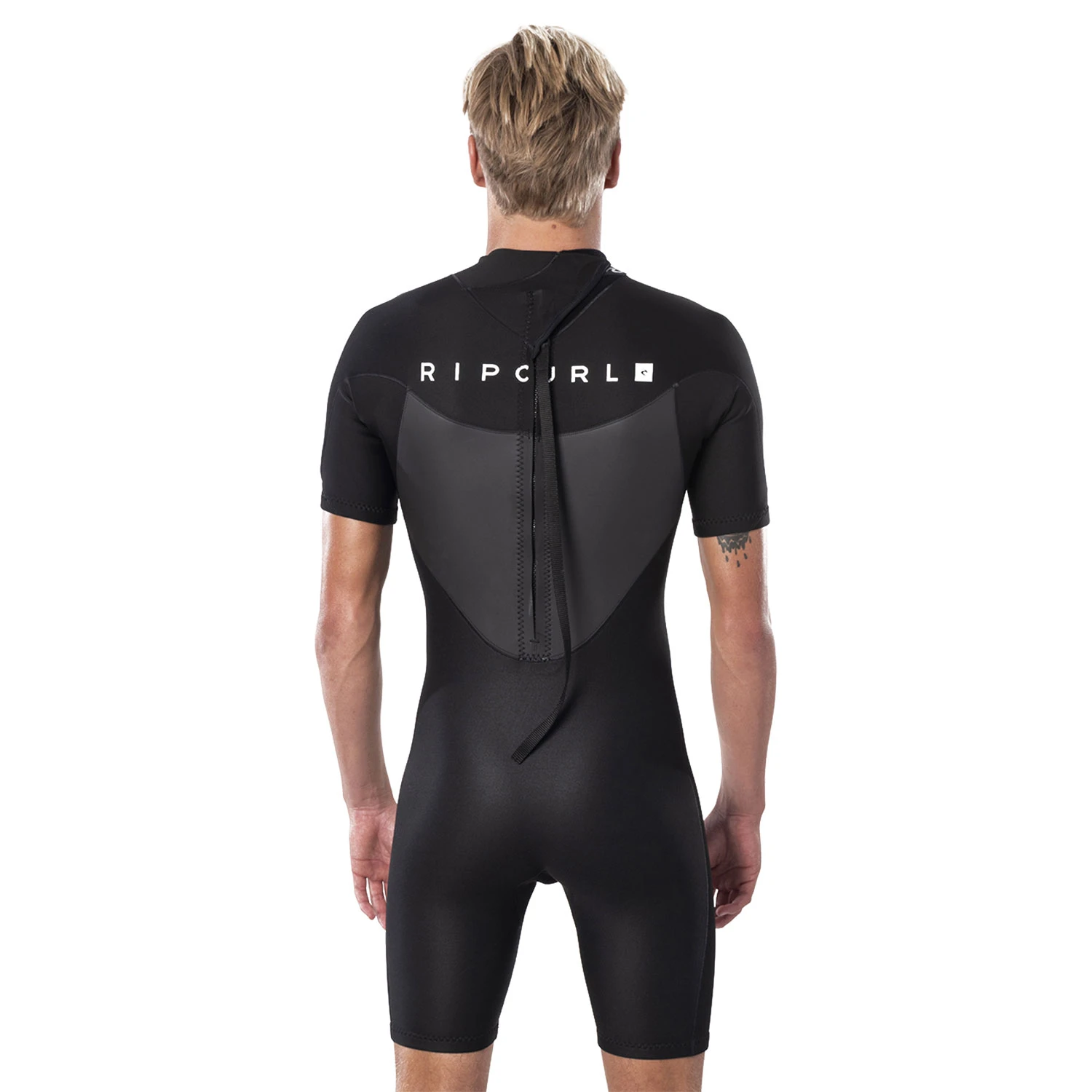Rip Curl Omega 1.5mm Back-Zip Shorty Wetsuit - Black 4 Rip Curl Omega 1.5mm Back-Zip Shorty Wetsuit - Black - Image 2