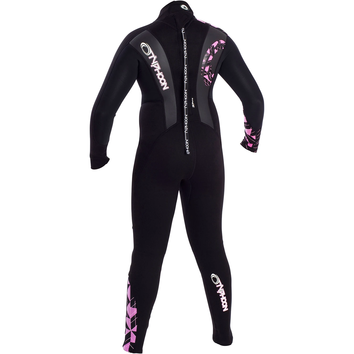 Typhoon Storm Girls 3mm Wetsuit - Bright Pink 4 Typhoon Storm Girls 3mm Wetsuit - Bright Pink - Image 2