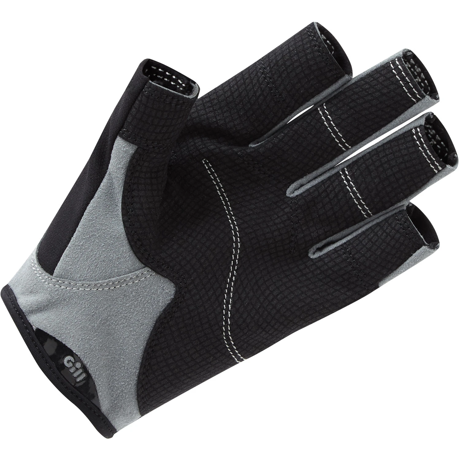 Gill Junior Deckhand Short Finger Sailing Gloves - Black 4 Gill Junior Deckhand Short Finger Sailing Gloves - Black - Image 2