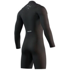Mystic Star 3/2mm GBS Double FZip Longarm Shorty Wetsuit - Black -Optimal Water Sports 2021 Mystic Star 32 Longarm Shorty Wetsuit Black 210308 900 02