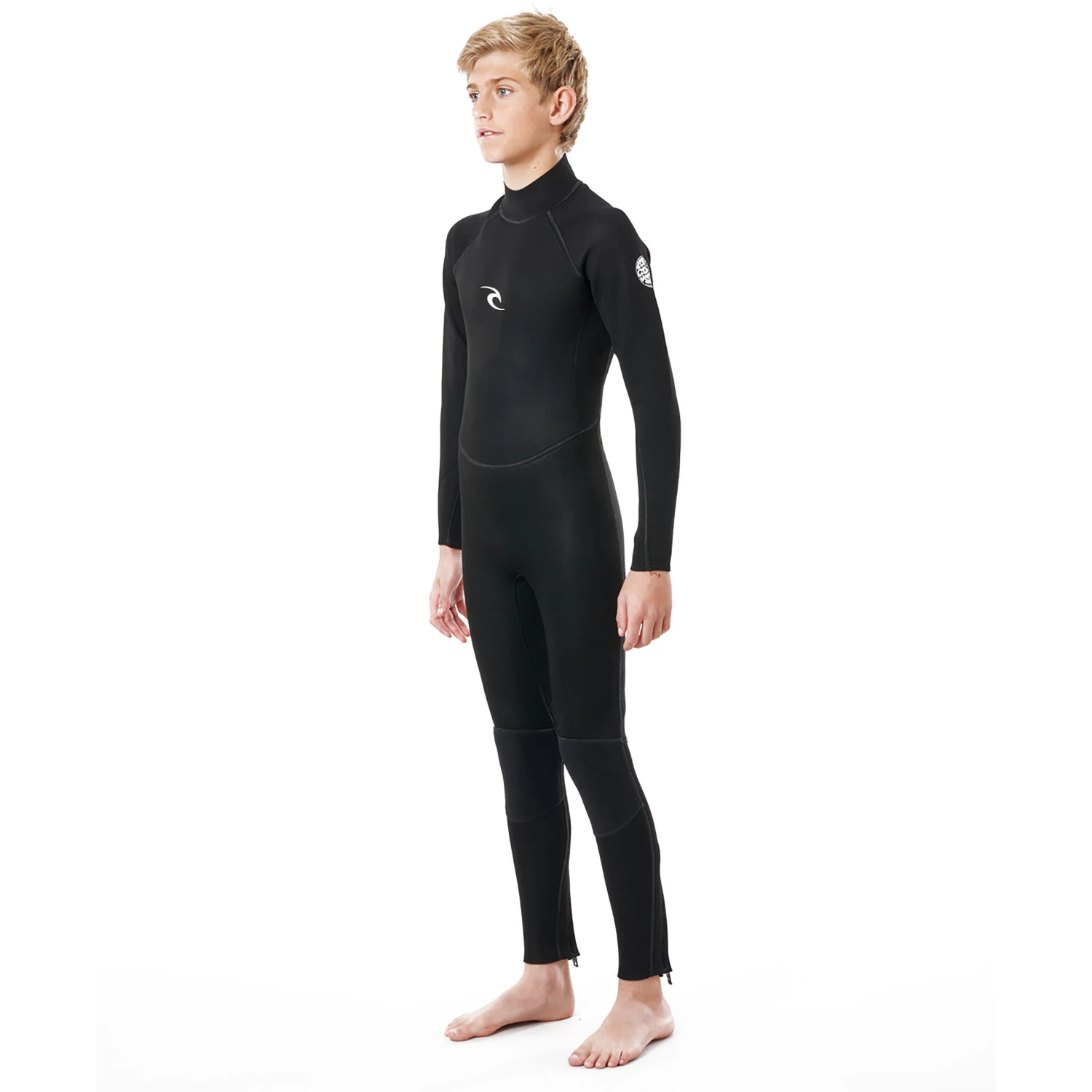 Rip Curl Junior FREELITE 3/2mm FL Back-Zip Wetsuit Black 4 Rip Curl Junior FREELITE 3/2mm FL Back-Zip Wetsuit Black - Image 2