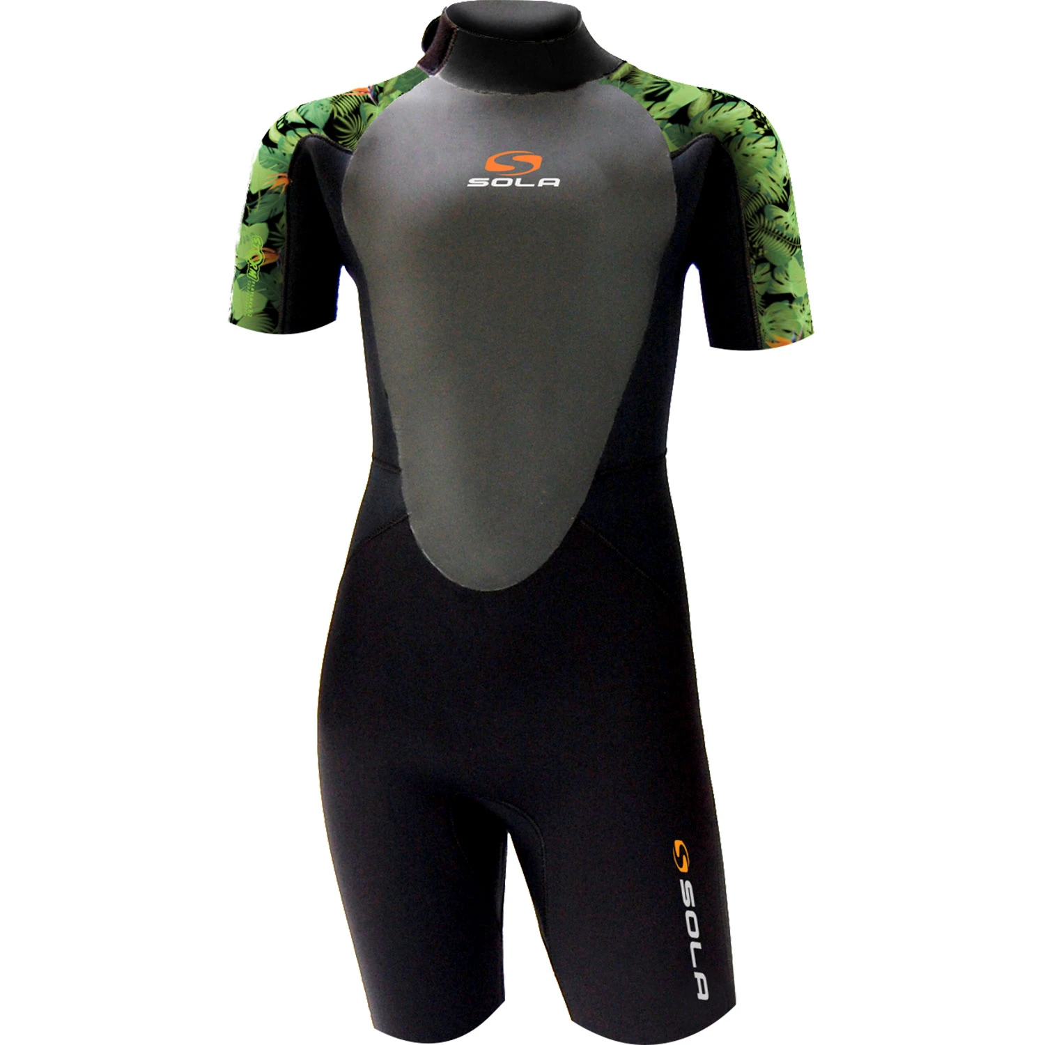 Sola Girls Storm 3/2mm Shorty Wetsuit - Paradise 3 Sola Girls Storm 3/2mm Shorty Wetsuit - Paradise