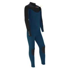 Sola Kids System 5/4mm Front Zip Wetsuit - Black/Blue Melange