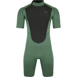 Typhoon Storm3 3/2mm Shorty Wetsuit - Myrtle Green