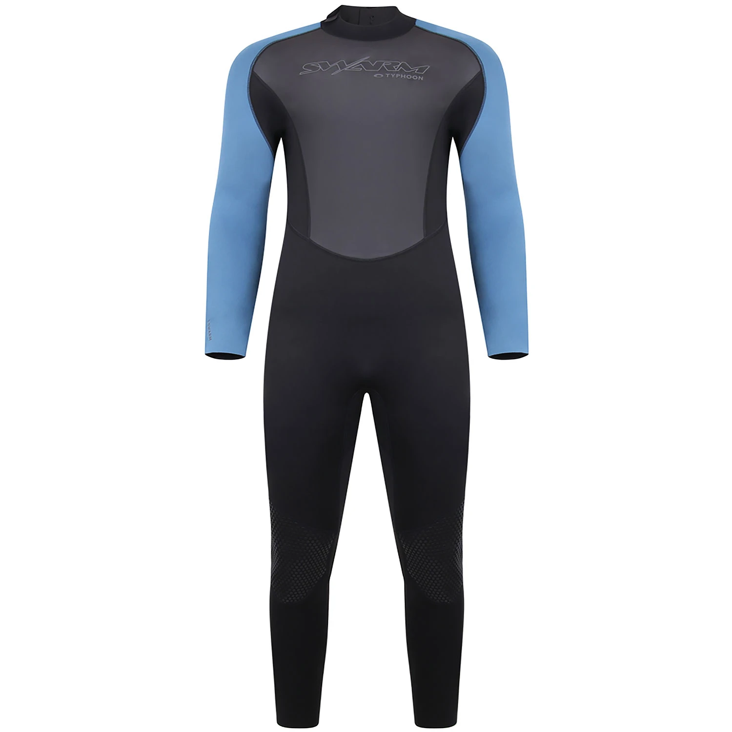 Typhoon Swarm3 3/2mm Back Zip Wetsuit - Black/Blue Steel 3 Typhoon Swarm3 3/2mm Back Zip Wetsuit - Black/Blue Steel