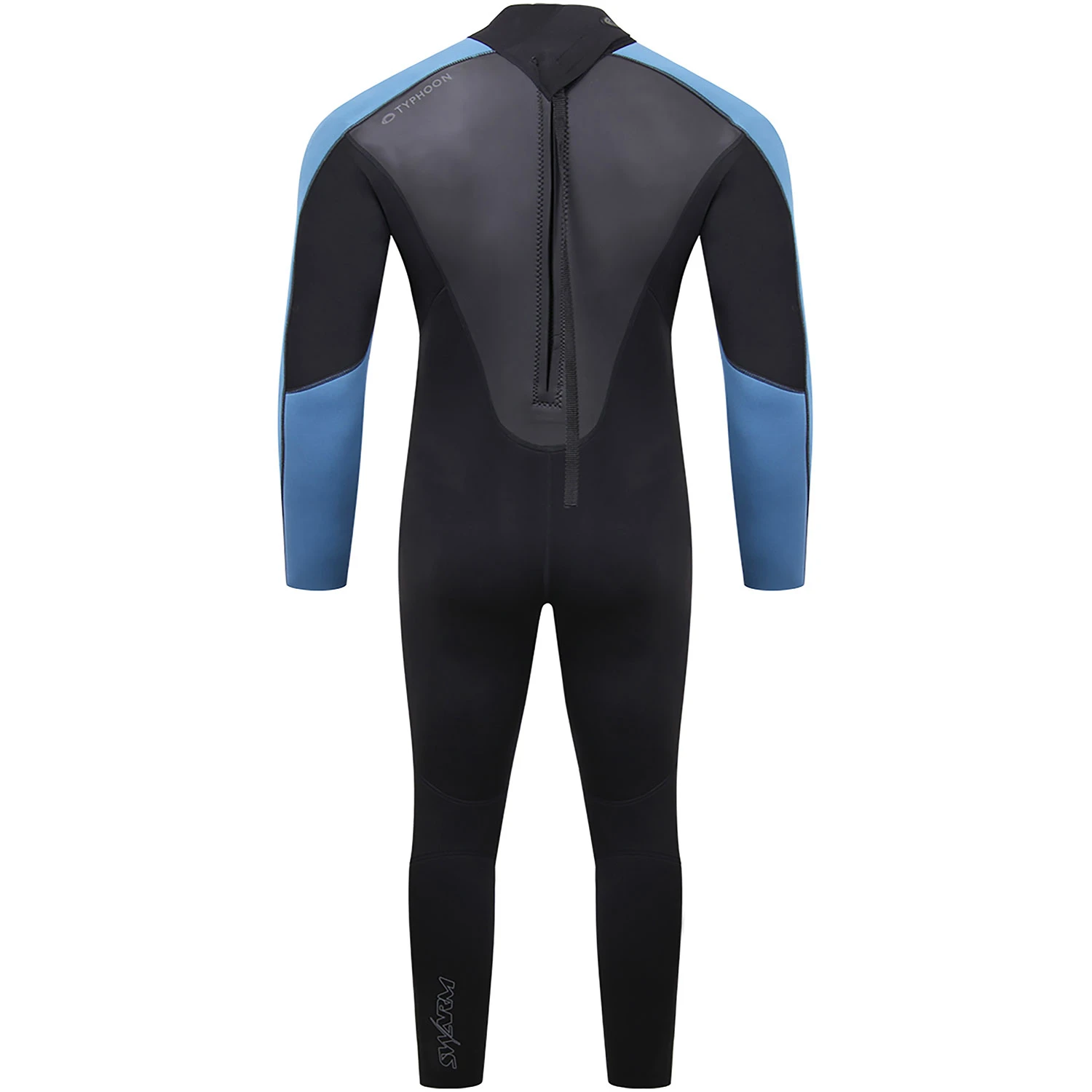 Typhoon Swarm3 3/2mm Back Zip Wetsuit - Black/Blue Steel 4 Typhoon Swarm3 3/2mm Back Zip Wetsuit - Black/Blue Steel - Image 2