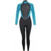Typhoon Womens Storm3 3/2mm Backzip Wetsuit - Aqua -Optimal Water Sports 2021 Typhoon Storm3 Womens Fullsuit Wetsuit Aqua 250885 1