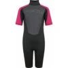 Typhoon Swarm3 Girls 3/2mm Shorty Wetsuit - Black/Pink 1 Typhoon Swarm3 Girls 3/2mm Shorty Wetsuit - Black/Pink -Optimal Water Sports 2021 Typhoon Swarm Shorty Wetsuit 250993 SWARM3 SHORTY YTH black pink 1