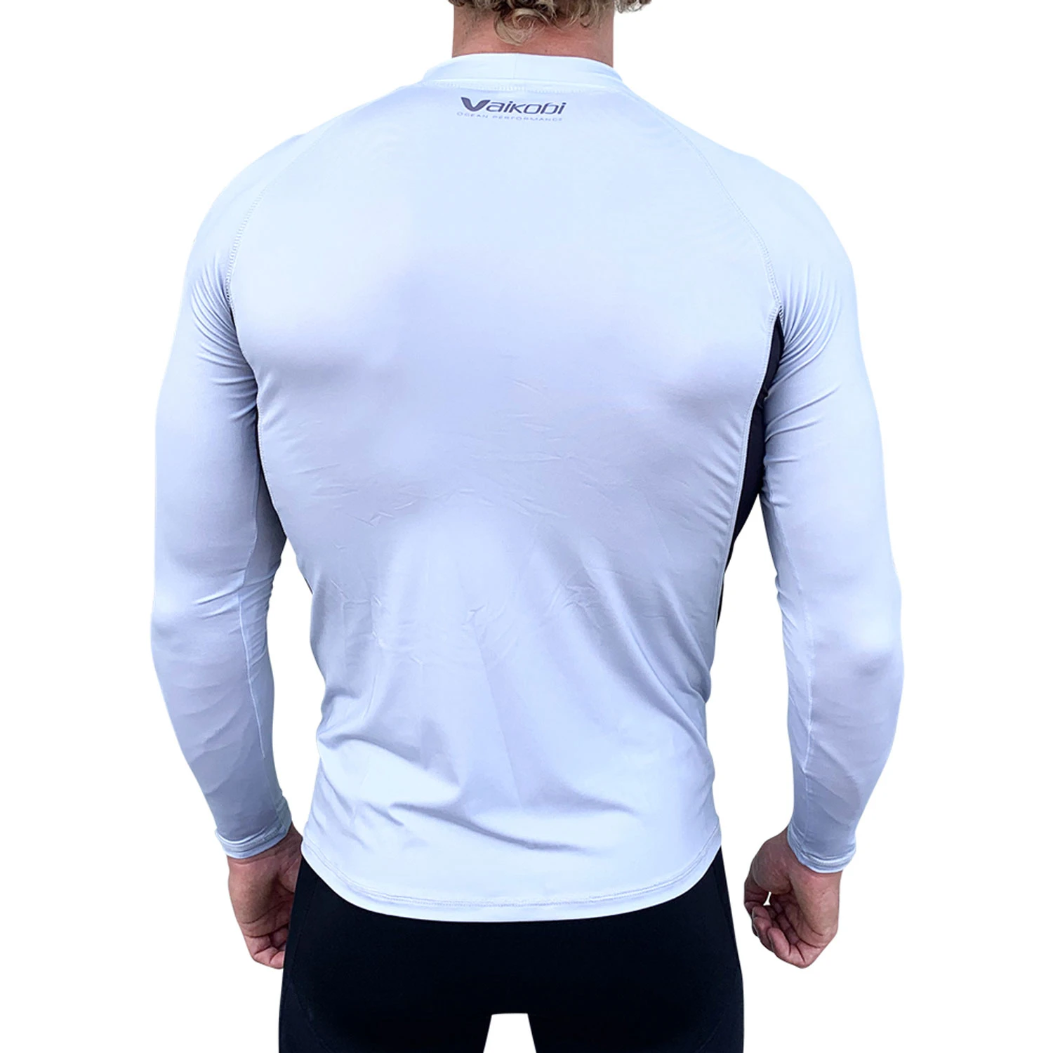 Vaikobi Spandex Long Sleeve UV50+ Rashvest - Silver 4 Vaikobi Spandex Long Sleeve UV50+ Rashvest - Silver - Image 2