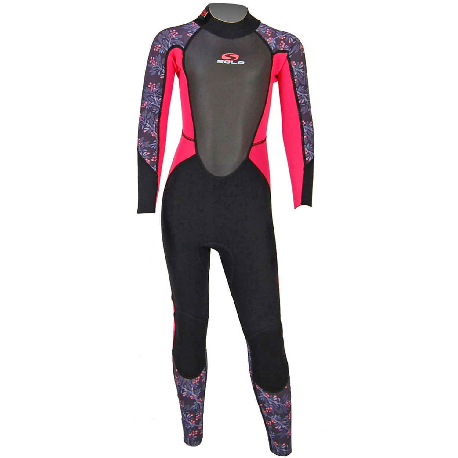 Sola Junior Storm 3/2mm Fullsuit Wetsuit - Pink Berry 3 Sola Junior Storm 3/2mm Fullsuit Wetsuit - Pink Berry