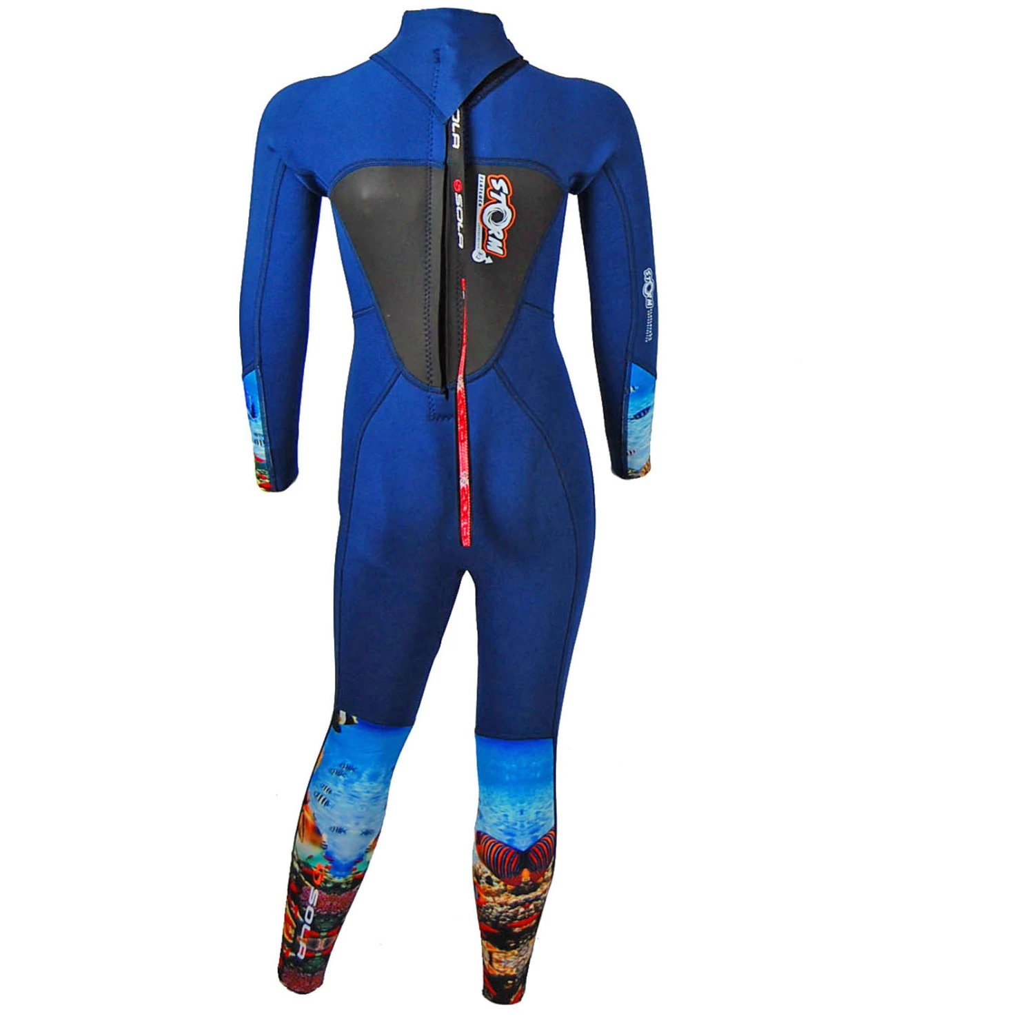 Sola Girls Storm 3/2mm Fullsuit Wetsuit - Reef 4 Sola Girls Storm 3/2mm Fullsuit Wetsuit - Reef - Image 2