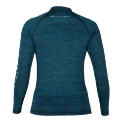 Magic Marine Womens Cube Long Sleeve Rashvest - Dark Blue Melee -Optimal Water Sports 2022 Magic Marine Womens Cube Long Sleeve Rash Guard Dark Blue Melee MM081011 4MM081011 448 04