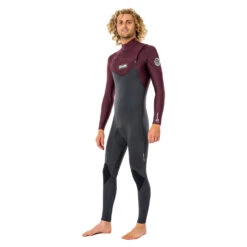 Rip Curl Dawn Patrol 5/3mm Chest Zip Wetsuit - Wine -Optimal Water Sports 2022 Rip Curl Dawn Patrol Chest Zip 53 Wetsuit Wine WSM9GM 0463 1