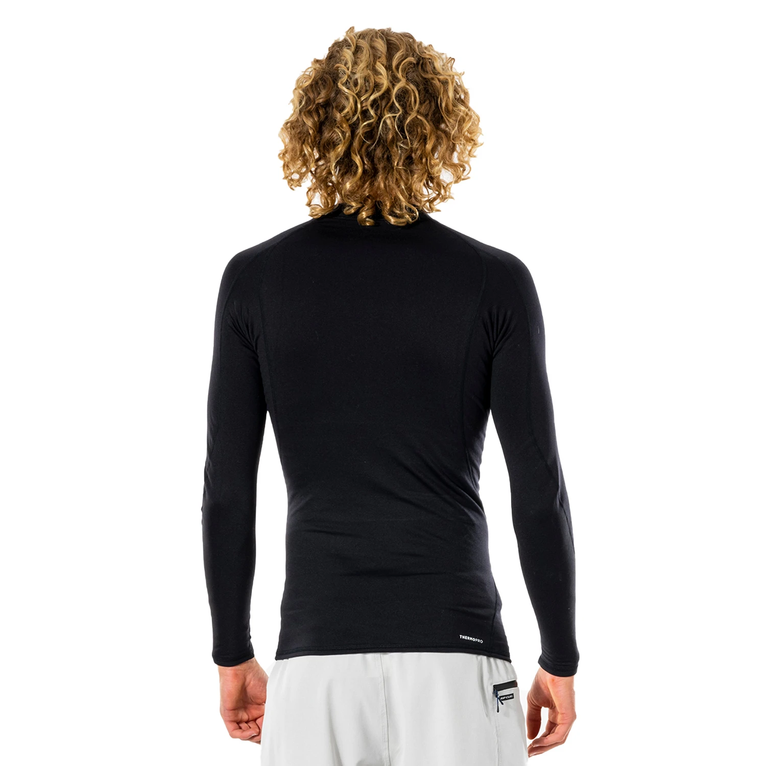Rip Curl Thermo Long Sleeve Thermal Rash - Black 4 Rip Curl Thermo Long Sleeve Thermal Rash - Black - Image 2