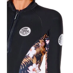 Rip Curl Womens G-Bomb 1mm Wetsuit Jacket - Black/Gold -Optimal Water Sports 2022 Rip Curl Womens G Bomb Wetsuit Jacket 112WWJ 5040 5