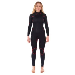 Rip Curl Womens Omega 5/3mm Back-Zip Wetsuit - Green -Optimal Water Sports 2022 Rip Curl Womens Omega Chest Zip 53 Wetsuit Green 4