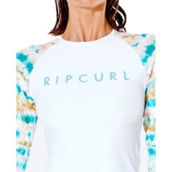 Rip Curl Womens Summer Breeze LS UV Rash Top - White -Optimal Water Sports 2022 Rip Curl Womens Summer Breeze LS RAshguard White 117WRV 1000 5