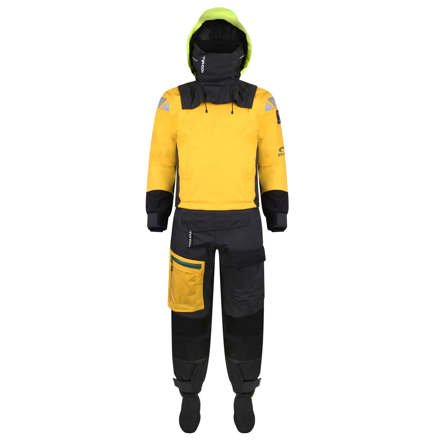 Typhoon PS440 Hinge Drysuit & Undersuit - Yellow 3 Typhoon PS440 Hinge Drysuit & Undersuit - Yellow