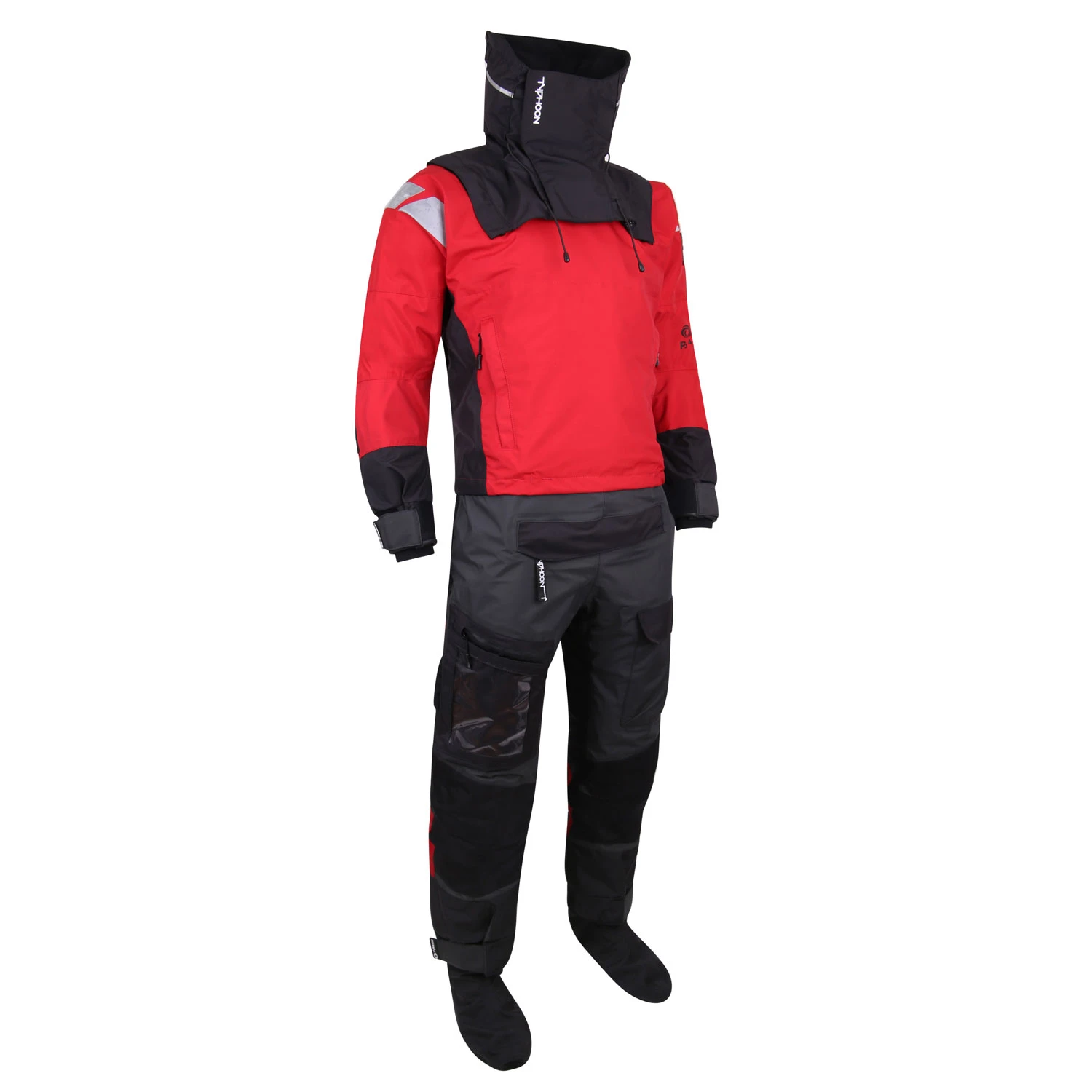 Typhoon PS440 Hinge Drysuit & Undersuit - Red/Grey 5 Typhoon PS440 Hinge Drysuit & Undersuit - Red/Grey - Image 3
