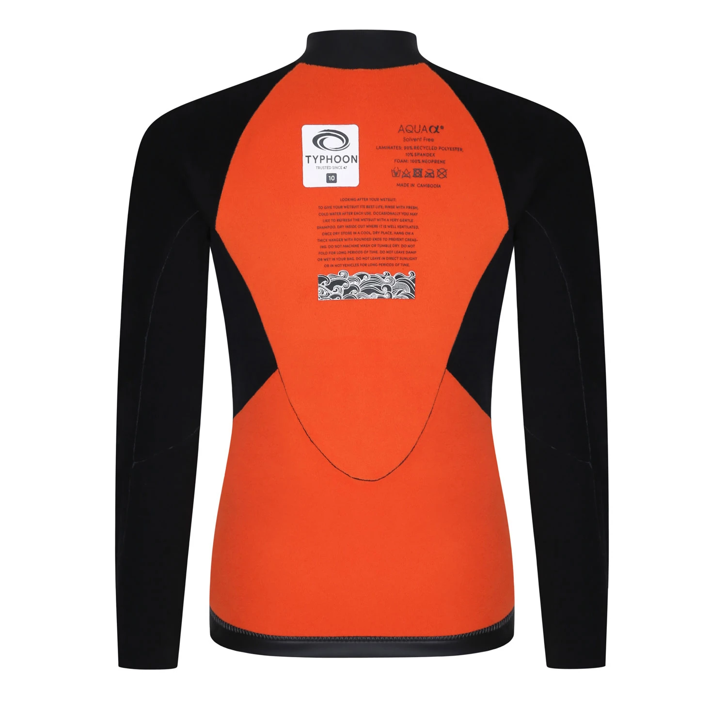 Typhoon Womens Caliso ECO 3mm Wetsuit Top - Black 6 Typhoon Womens Caliso ECO 3mm Wetsuit Top - Black - Image 4