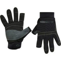Typhoon Junior Colwyn Full Finger Sailing Gloves - Black