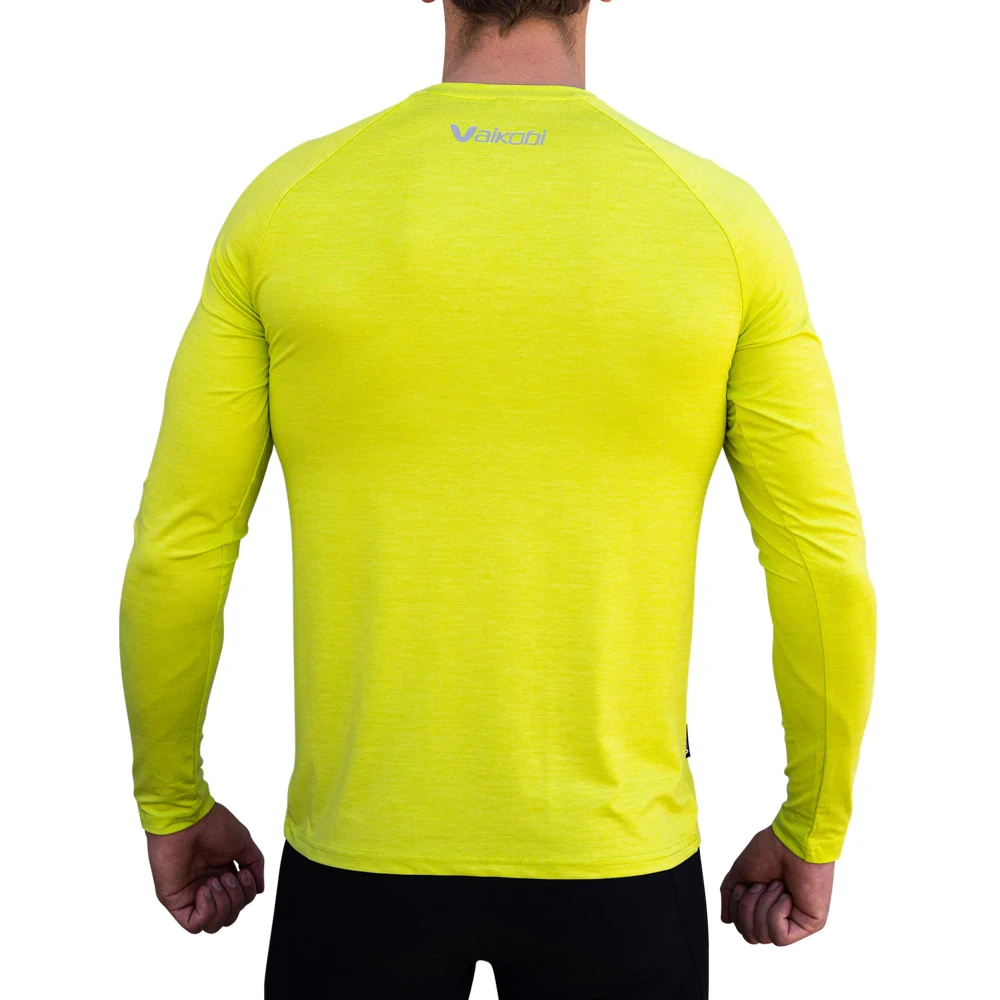 Vaikobi Tech Tee Long Sleeve UV50+ T-Shirt - Lime 4 Vaikobi Tech Tee Long Sleeve UV50+ T-Shirt - Lime - Image 2