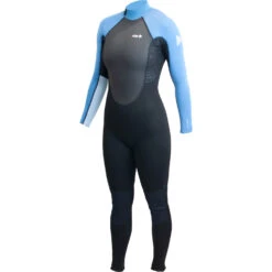 Alder Womens Impact 3/2mm Flatlock Wetsuit - Blue