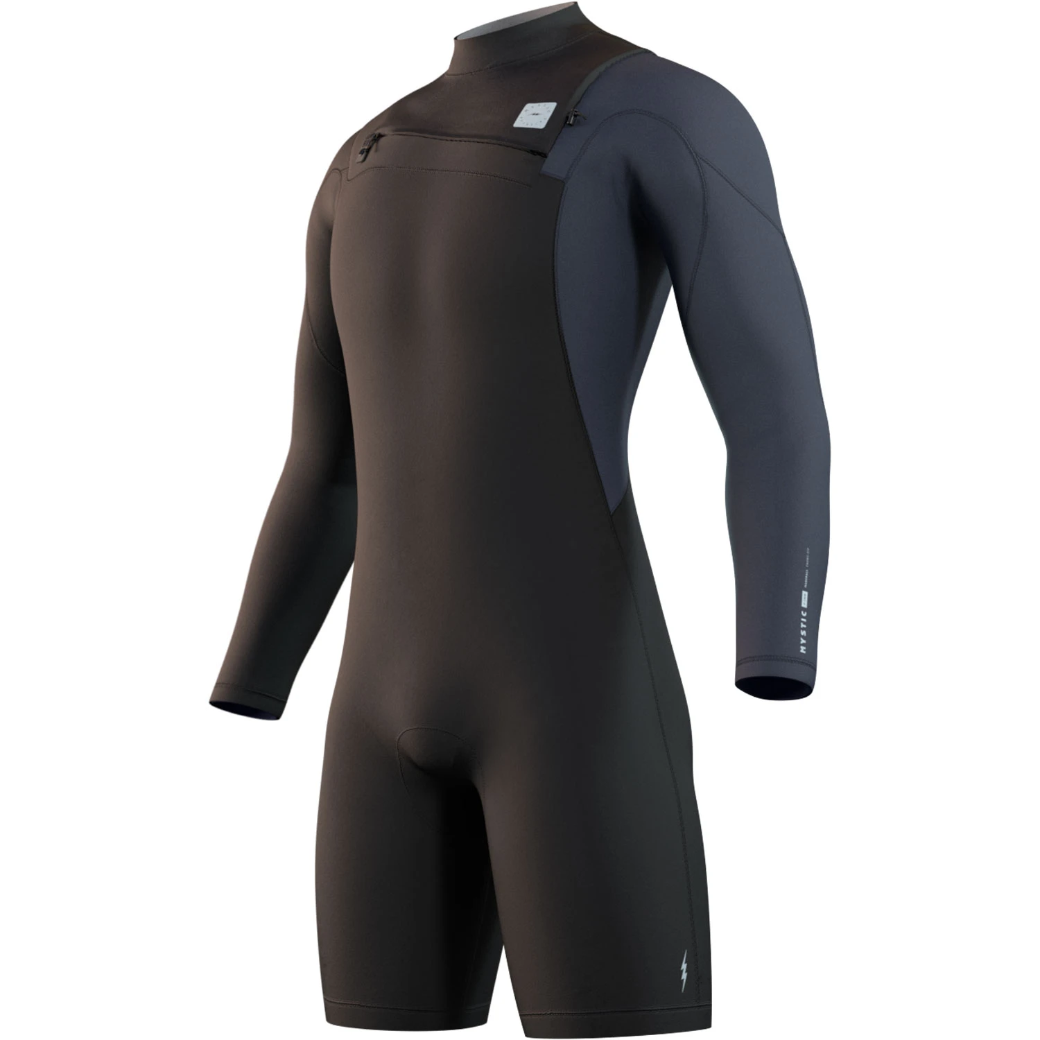 Mystic Marshall 3/2mm Long Arm Shorty Wetsuit - Black 3 Mystic Marshall 3/2mm Long Arm Shorty Wetsuit - Black