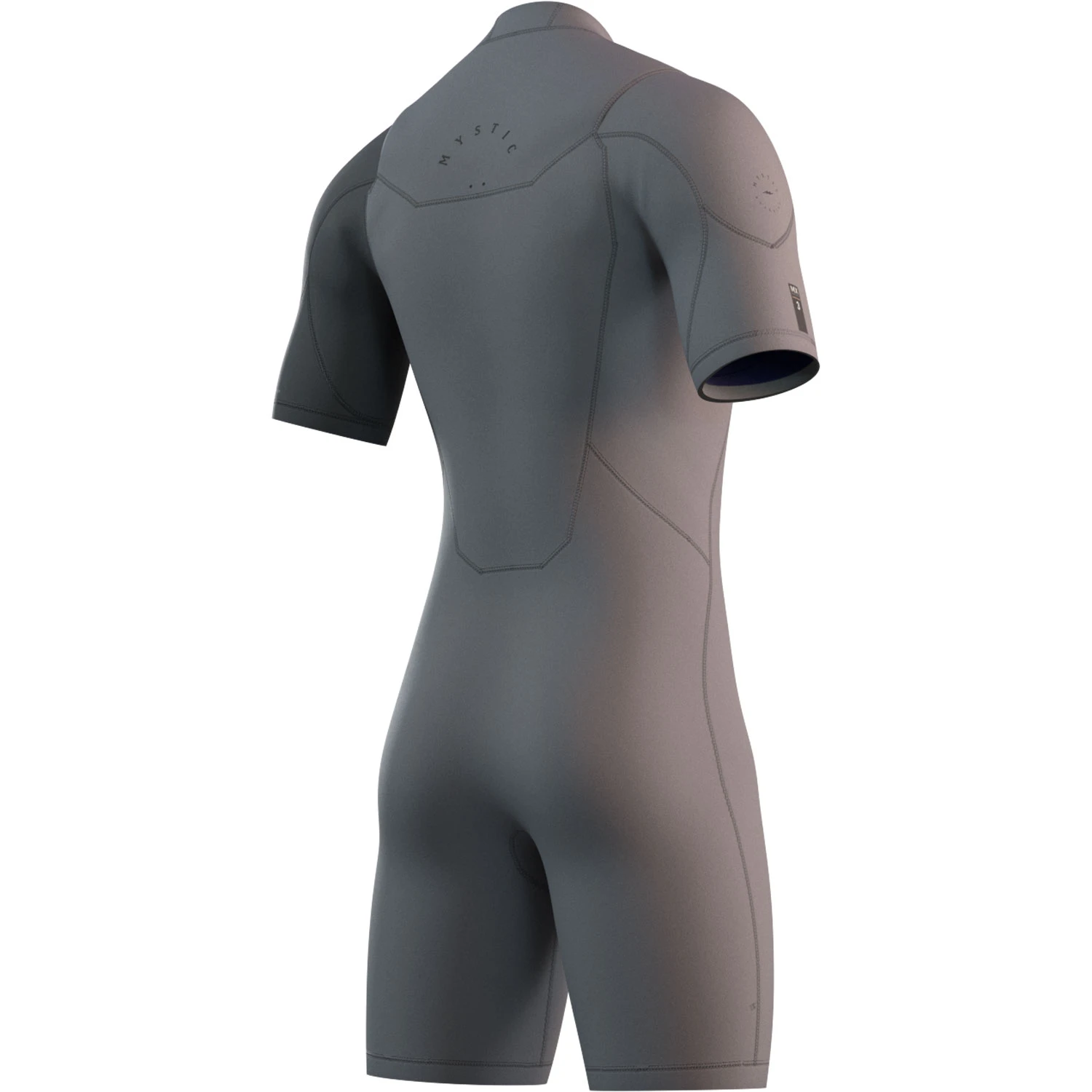 Mystic Marshall 3/2mm Shorty Wetsuit - Light Grey 4 Mystic Marshall 3/2mm Shorty Wetsuit - Light Grey - Image 2