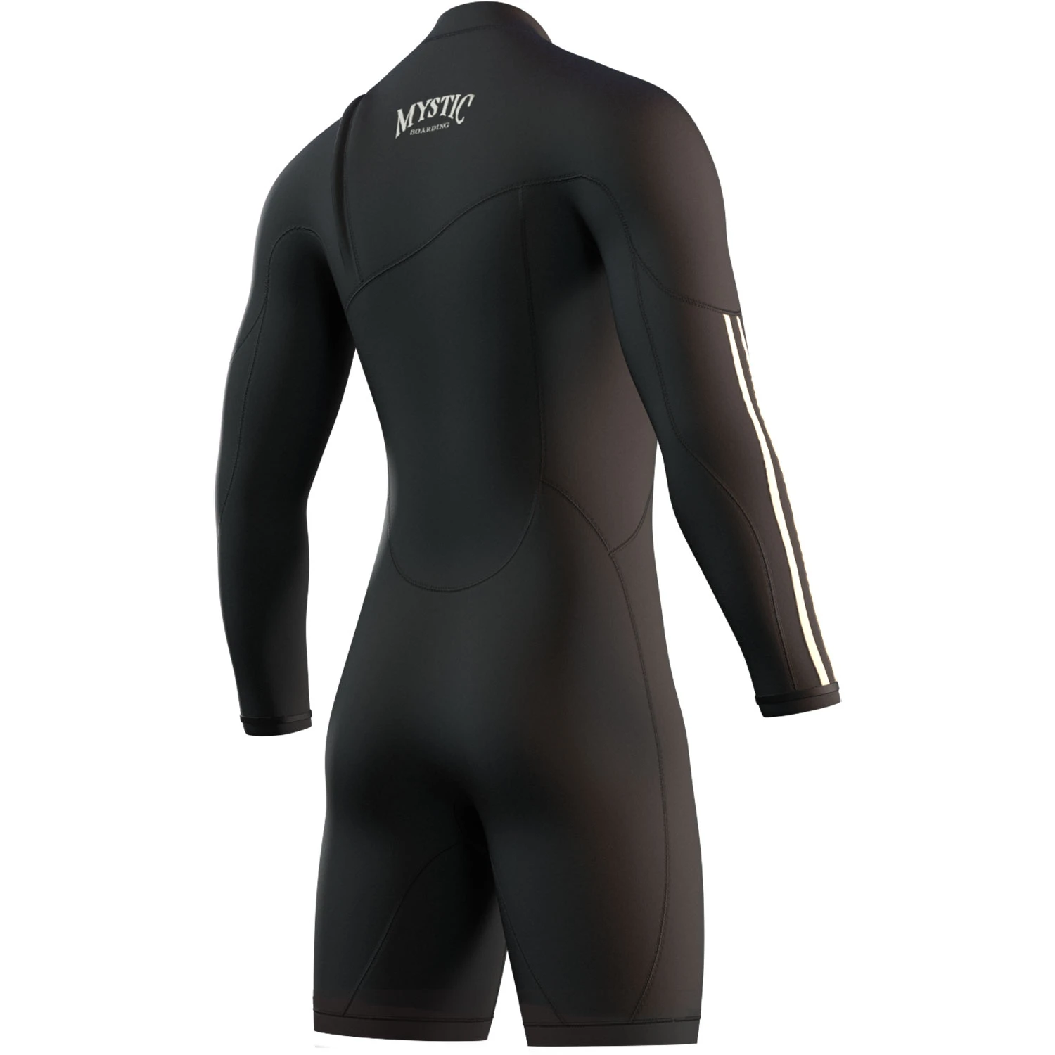 Mystic THE ONE 3/2mm Zip-Free Long Arm Shorty Wetsuit - Black 4 Mystic THE ONE 3/2mm Zip-Free Long Arm Shorty Wetsuit - Black - Image 2