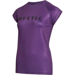Mystic Womens Star Short Sleeve Rashvest - Sunset Purple