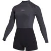 Mystic Womens Lunar 2/2mm Back-Zip Longarm Shorty Wetsuit - Black 2 Mystic Womens Lunar 2/2mm Back-Zip Longarm Shorty Wetsuit - Black -Optimal Water Sports 2023 Mystic Womens Wetsuit 230111 900 01