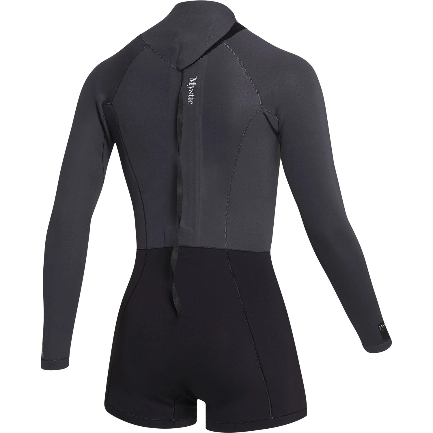 Mystic Womens Lunar 2/2mm Back-Zip Longarm Shorty Wetsuit - Black 4 Mystic Womens Lunar 2/2mm Back-Zip Longarm Shorty Wetsuit - Black - Image 2