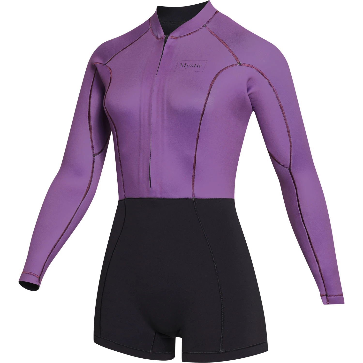 Mystic Womens Lunar 2/2mm Front-Zip Longarm Shorty Wetsuit - Sunset 3 Mystic Womens Lunar 2/2mm Front-Zip Longarm Shorty Wetsuit - Sunset