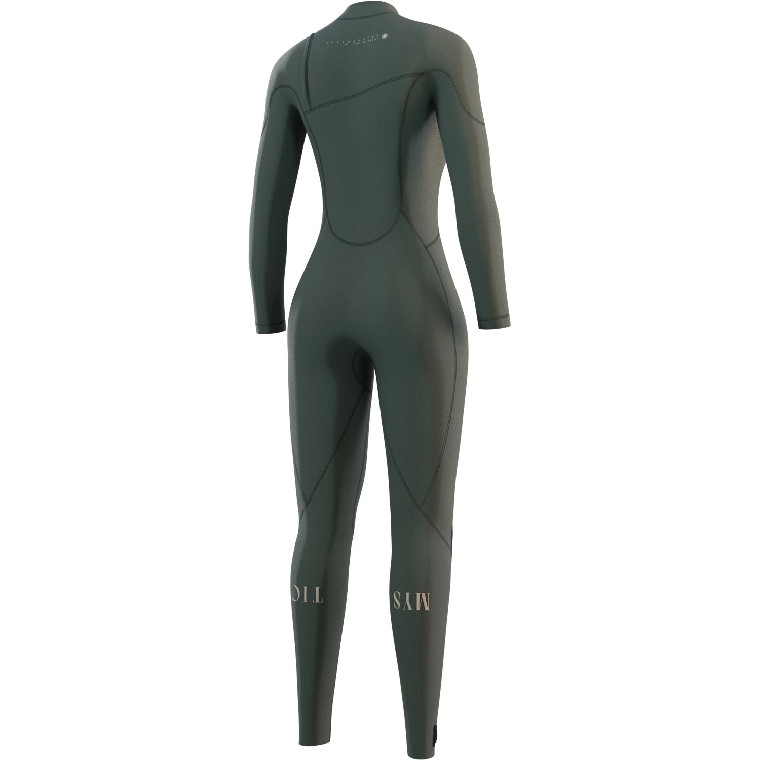 Mystic Womens The One 4/3 GBS Zip-Free Wetsuit - Dark Olive 4 Mystic Womens The One 4/3 GBS Zip-Free Wetsuit - Dark Olive - Image 2