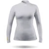 Zhik Womens ECO Spandex Rash Guard Long Sleeve - Platinum -Optimal Water Sports 2023 Zhik DTP 0063 W PLT Front