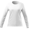 Zhik Womens UVActive Long Sleeve Quick Dry UV50+ Top - White ATP-0075 -Optimal Water Sports 2023 Zhik UV Active TopATP 0070 W WHT Front 0022