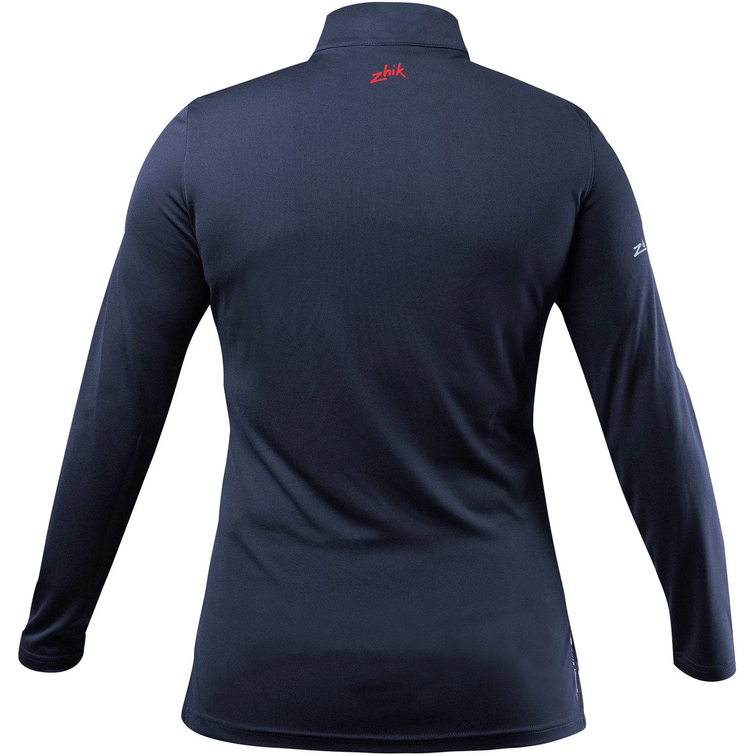 Zhik Womens UV Active 1/4 Zip Long Sleeve Quick Dry UV50+ Top - Navy ATP-0085 4 Zhik Womens UV Active 1/4 Zip Long Sleeve Quick Dry UV50+ Top - Navy ATP-0085 - Image 2