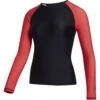 Mystic Womens Jayde Long-Sleeve Rashvest - Black/Red 2 Mystic Womens Jayde Long-Sleeve Rashvest - Black/Red -Optimal Water Sports 230159 965 01