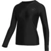 Mystic Womens Jayde Long-Sleeve Zip-Up Rashvest - Black -Optimal Water Sports 230161 900 01