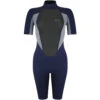 Typhoon Womens Storm3 3/2mm Shorty Wetsuit - Grey Marl -Optimal Water Sports 250896 STORM3 B E SHORTY WMN NAVY GREY MARL 1