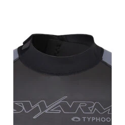 Typhoon Swarm3 3/2mm Shorty Wetsuit - Black -Optimal Water Sports 250982 SWARM3 SHORTY BLACK GRAPHITE 3 copy