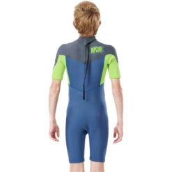 Rip Curl Junior Dawn Patrol 3/2mm Shorty Wetsuit - Blue Grey WSP8BJ -Optimal Water Sports 80110 WSP8EJ 0131 2