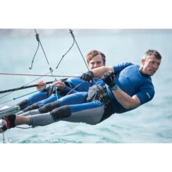 Musto Sunblock Dynamic Short Sleeve Rash Guard - Sky Diver Blue -Optimal Water Sports 81216 586 SUNBLOCK DYNAMIC 008 STUART BITHELL JACK HAWKINS