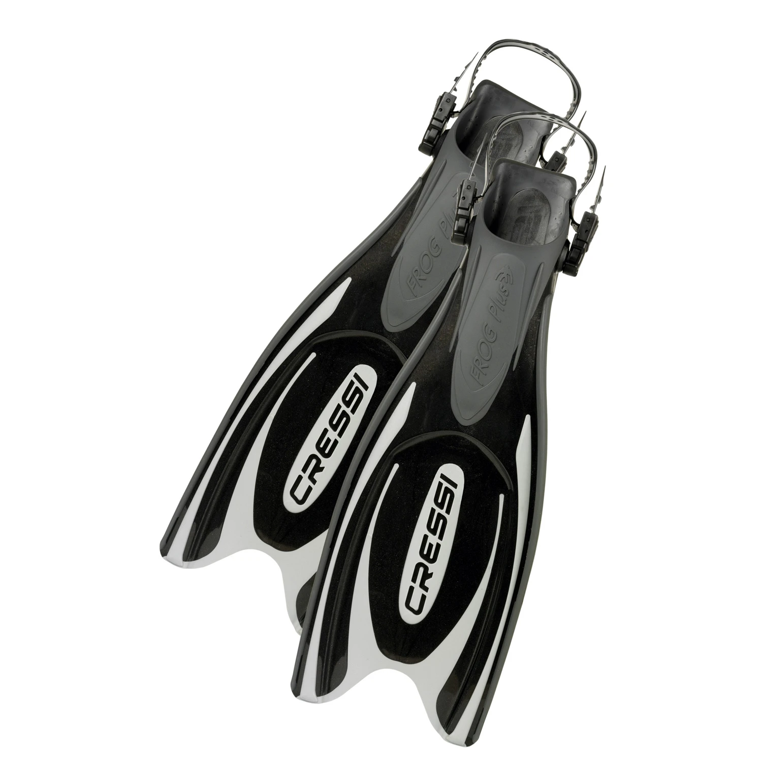 Cressi Frog Plus Scuba Dive Fins - Black/Silver 3 Cressi Frog Plus Scuba Dive Fins - Black/Silver