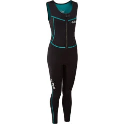 Gill Womens Dynamic Front Zip Longjane Wetsuit - Black -Optimal Water Sports Gill Womens Dynamic Longjane Wetsuit 5017W BLACK 3