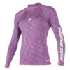 Magic Marine Womens Cube Long Sleeve Rashvest - Blue Pink Melee -Optimal Water Sports Magic Marine Cube Long Womens Rash Blue Pink Melee