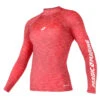 Magic Marine Womens Cube Long Sleeve Rashvest - Pink Melee -Optimal Water Sports Magic Marine Cube Long Womens Rash Pink Melee