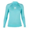 Magic Marine Womens Cube Long Sleeve Rashvest - Blue Melee 1 Magic Marine Womens Cube Long Sleeve Rashvest - Blue Melee -Optimal Water Sports Magic Marine Womens Cube Long Sleeve Rash Vest Blue Melee MM081011 499